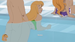 Milftoon Drama - ep.1 - ASS FUCK IN THE POOL