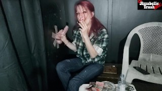 Smoking Gloryhole - A Quick Customer