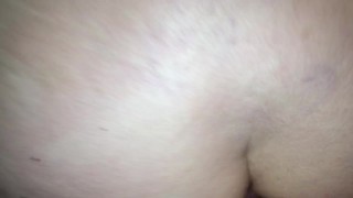 Older Mommy taking younger cock hard in the ass & internal cum shot