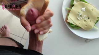 CUM ON MY CHEESE SANDWICH | my meal need protein | MAYO is FINISH STEP...