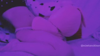 Amateur asian teen Humping bunny plushie fuck until orgasm webcam girl...