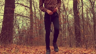 Horny Boy WANKING HIS Big DICK (23cm) IN FOREST / OUTDOOR /Hide /Hot /...