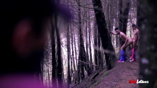Wild Latinos Hiking In The Forest Got Caught Anal Fucking By A Strange...