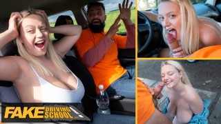 Fake Driving School - Big natural tits blonde hardcore sex and facial ...