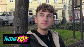 TWINK POP - Sweet Guy With Curly Hair Agrees To Suck & Fuck Another Se...